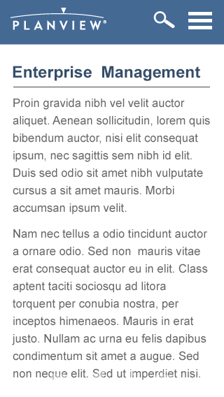Planview Mobile Mockup Inner Page